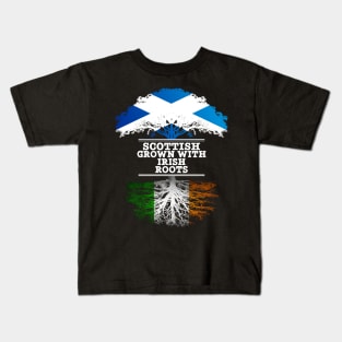 Scottish Grown With Irish Roots - Gift for Irish With Roots From Ireland Kids T-Shirt